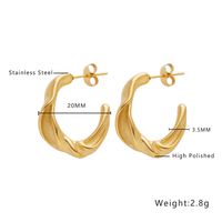 1 Pair Ig Style Geometric Plating Titanium Steel Earrings sku image 7