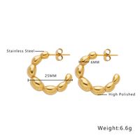 1 Paar Ig-stil Geometrisch Überzug Titan Stahl Ohrringe sku image 4