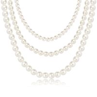 Elegant Geometrisch Künstliche Perle Perlen Frau Halskette main image 4