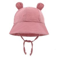 Girl's Simple Style Solid Color Bucket Hat main image 4