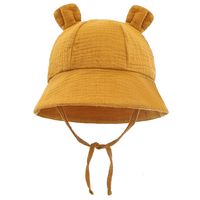 Girl's Simple Style Solid Color Bucket Hat sku image 1