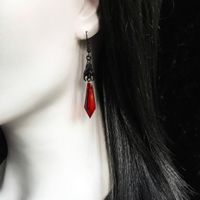 Simple Style Solid Color Alloy Inlay Natural Stone Women's Drop Earrings main image 2