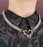 Commute Heart Shape Titanium Steel Chain Men's Necklace main image 2