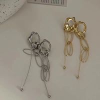 1 Pair Ig Style Oval Plating Alloy Drop Earrings main image 5