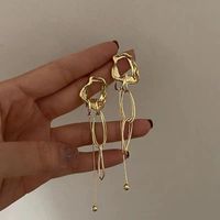 1 Pair Ig Style Oval Plating Alloy Drop Earrings main image 1