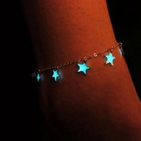 Simple Style Star Alloy Luminous Women's Anklet main image 3