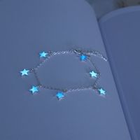 Simple Style Star Alloy Luminous Women's Anklet main image 1
