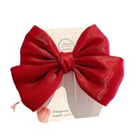 Sweet Simple Style Bow Knot Cloth Bowknot Hair Clip main image 2