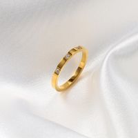 Einlege Zirkon Ringe Im Einfachen Stil Mit Geometrischer Titanstahl-beschichtung Im Ig-stil sku image 15