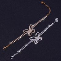Wholesale Jewelry Elegant Butterfly Alloy Rhinestones Anklet main image 2