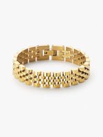 304 Stainless Steel 18K Gold Plated IG Style Plating Inlay Solid Color Zircon Bracelets main image 7