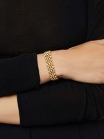 Streetwear Solid Color Titanium Steel Gold Plated Bracelets In Bulk main image 5