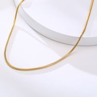 Simple Style Solid Color Titanium Steel Plating Necklace sku image 2
