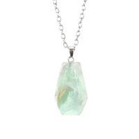 Simple Style Leaf Natural Stone Agate Knitting Pendant Necklace sku image 8