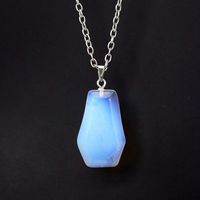 Simple Style Leaf Natural Stone Agate Knitting Pendant Necklace sku image 10