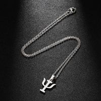 Stainless Steel 18K Gold Plated Casual Modern Style Plating Symbol None Pendant Necklace Long Necklace main image 5