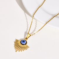 Stainless Steel Gold Plated Streetwear Plating Devil'S Eye main image 1