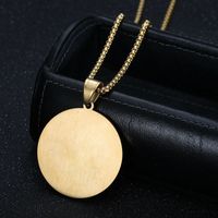 Ethnic Style Symbol Stainless Steel Plating Inlay Zircon Women's Necklace Necklace Pendant main image 4