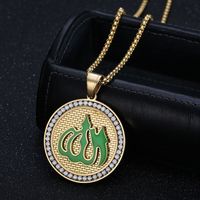 Ethnic Style Symbol Stainless Steel Plating Inlay Zircon Women's Necklace Necklace Pendant main image 6
