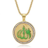 Ethnic Style Symbol Stainless Steel Plating Inlay Zircon Women's Necklace Necklace Pendant main image 5