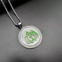 Ethnic Style Symbol Stainless Steel Plating Inlay Zircon Women's Necklace Necklace Pendant sku image 3