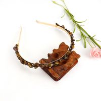 Simple Style Geometric Alloy Natural Stone Knitting Hair Band sku image 8