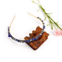 Simple Style Geometric Alloy Natural Stone Knitting Hair Band sku image 2