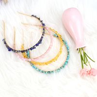 Simple Style Geometric Alloy Natural Stone Knitting Hair Band main image 2