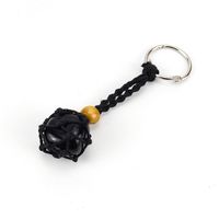 Classic Style Geometric Stainless Steel Natural Stone Cotton Thread Unisex Bag Pendant Keychain sku image 3