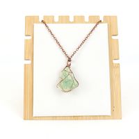 Simple Style Geometric Alloy Natural Stone Knitting Pendant Necklace main image 4