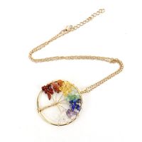 Modern Style Geometric Crystal Agate Pendant Necklace main image 2