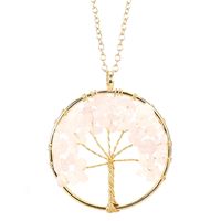 Modern Style Geometric Crystal Agate Pendant Necklace sku image 10