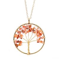 Modern Style Geometric Crystal Agate Pendant Necklace sku image 8