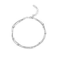Ig Style Basic Geometric Sterling Silver Plating 18k Gold Plated White Gold Plated Bracelets main image 2