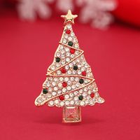 Modern Style Artistic Christmas Tree Alloy Inlay Rhinestones Unisex Brooches main image 6