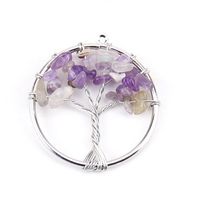 Simple Style Lucky Tree Natural Stone Agate Wholesale Pendants sku image 5