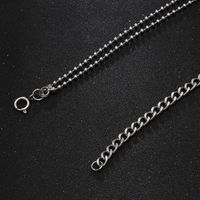 Hip Hop Style Simple Lettre Acier Au Titane Polissage Chaîne Hommes Collier main image 4