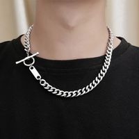 Hip-hop Rock Geometric Titanium Steel Polishing Chain Men's Necklace main image 1