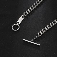 Hip-hop Rock Geometric Titanium Steel Polishing Chain Men's Necklace main image 2