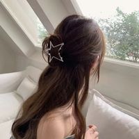 Y2k Simple Style Star Alloy Hollow Out Hair Claws sku image 2