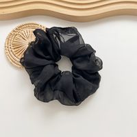 Casual Simple Style Solid Color Cloth Handmade Pleated Hair Tie sku image 2