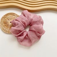 Lässig Einfacher Stil Einfarbig Tuch Handgemacht Falten Haargummi sku image 6