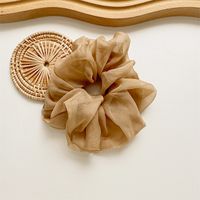 Casual Simple Style Solid Color Cloth Handmade Pleated Hair Tie sku image 3