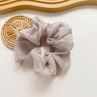 Lässig Einfacher Stil Einfarbig Tuch Handgemacht Falten Haargummi sku image 4