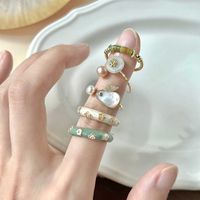 Simple Style Rabbit Butterfly Copper Inlay Rhinestones Rings main image 1