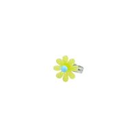 Cute Sweet Pastoral Flower Arylic Girl's Rings Necklace sku image 3
