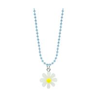 Cute Sweet Pastoral Flower Arylic Girl's Rings Necklace sku image 6