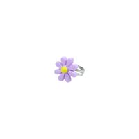 Cute Sweet Pastoral Flower Arylic Girl's Rings Necklace sku image 4