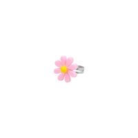 Cute Sweet Pastoral Flower Arylic Girl's Rings Necklace sku image 5
