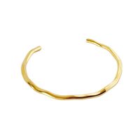 Style Simple Vagues Acier Au Titane Placage Bracelet main image 4